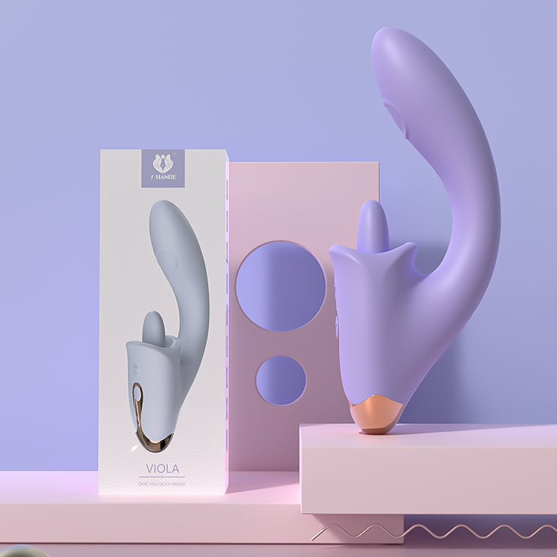 Viola ויברטור 3 ב־1 ליקוק, הקשה ורטט חזק