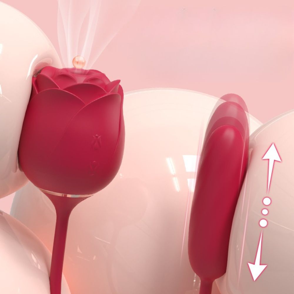 בלום ויברטור ורד עם 5 פעולות במכשיר אחד