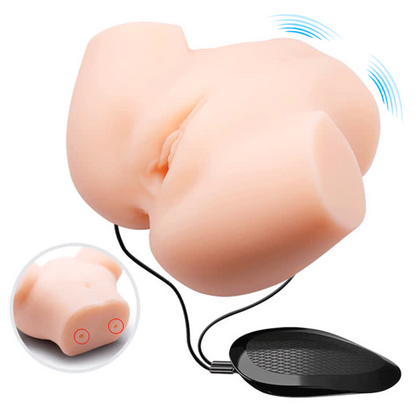 בובת מין לגבר מסיליקון עם יחידת רטט חיצונית G1697