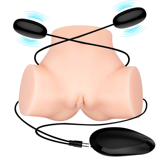 בובת מין לגבר מסיליקון עם יחידת רטט חיצונית G2096