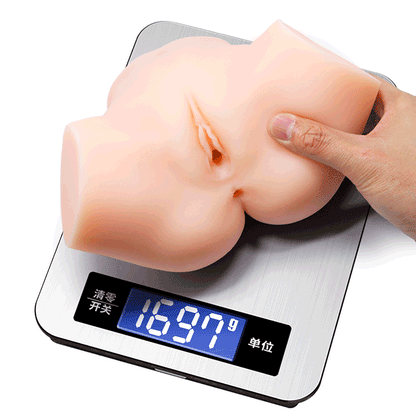 בובת מין לגבר מסיליקון עם יחידת רטט חיצונית G1697