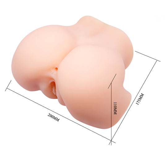 בובת מין לגבר מסיליקון עם יחידת רטט חיצונית G1697