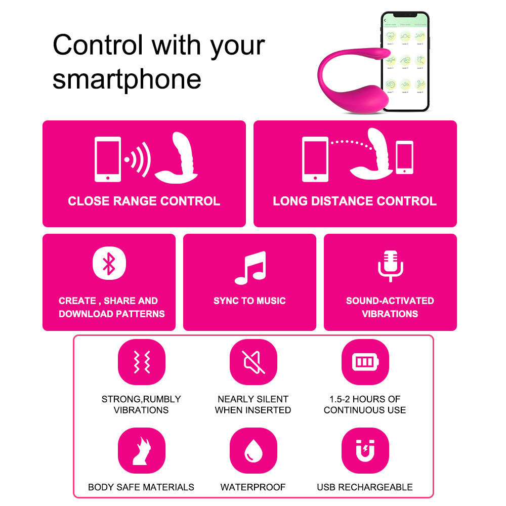 לקס" ויברטור זוגי חכם עם שליטה מרחוק"