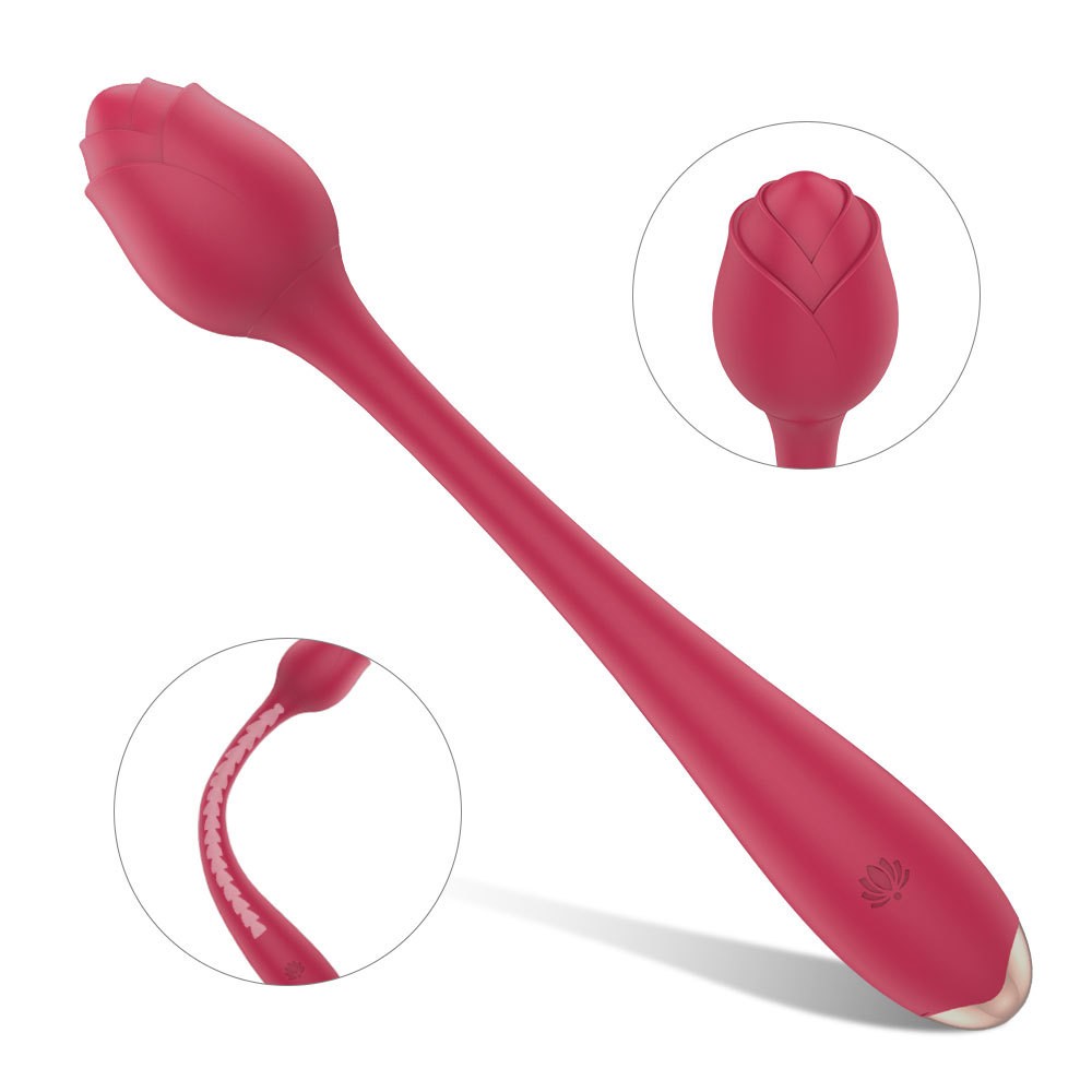 Rose ויברטור ורד כפול לגירוי הדגדגן ונקודת G