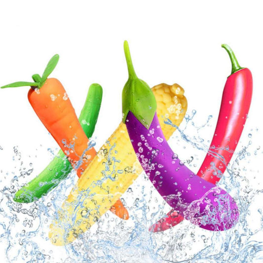 קולקציית ויברטורים בצורת ירקות דיסקרטיים