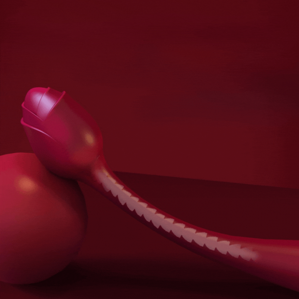 Rose ויברטור ורד כפול לגירוי הדגדגן ונקודת G