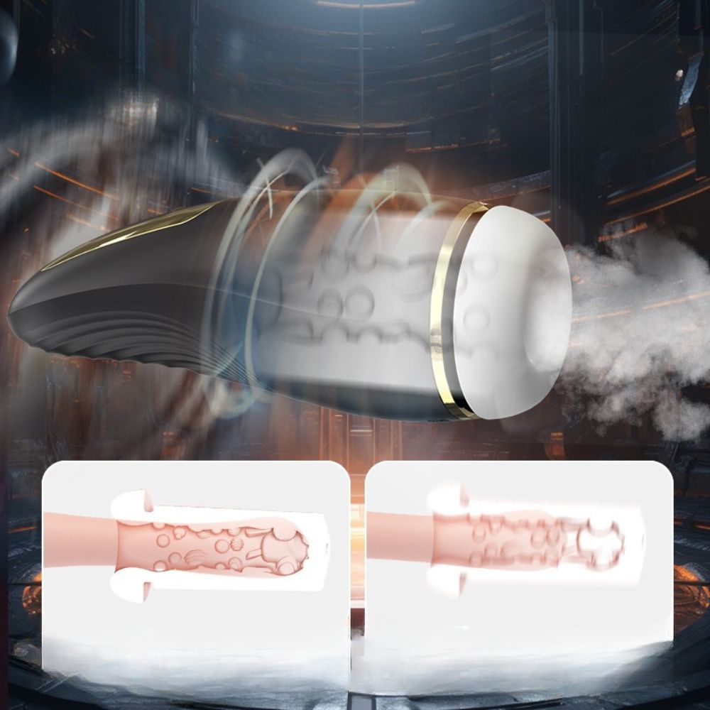 טייפון מאונן חשמלי לגבר עם יניקה חכמה ורטט עוצמתי