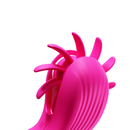 ווינד" טבעת פין רוטטת זוגית עם מנוע ליקוק לגבר ואישה"